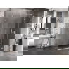 Mexen Lunar cabină de duș pivotantă dreapta 85 x 80 cm, transparent, albă - 834-085-080-20-00-P