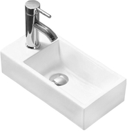 Mexen Inez lavoar de blat drept 45 x 25 cm, alb - 21434500R