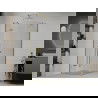 Mexen Roma cabină de duș cu ușă pivotantă 70 x 70 cm, transparentă, aurie - 854-070-070-50-00