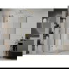 Mexen Roma cabină de duș cu ușă pivotantă 70 x 70 cm, transparentă, aurie - 854-070-070-50-00