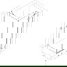 Cabină de duș cu deschidere dreapta Mexen Lunar 95 x 70 cm, transparent, auriu periat - 834-095-070-55-00-P