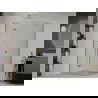 Mexen Roma cabină de duș cu balamale 70 x 100 cm, transparent, Aurie - 854-070-100-50-00