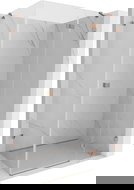 Mexen Lunar cabină de duș dreaptă pivotantă, 90 x 80 cm, transparent, cupru periat - 834-090-080-65-00-P