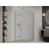 Mexen Roma cabină de duș cu balamale 110 x 90 cm, transparent, Aurie - 854-110-090-50-00