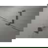 Mexen Lunar cabină de duș cu deschidere dreapta 100 x 90 cm, transparent, gun gray periat - 834-100-090-66-00-P