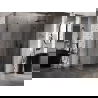 Mexen Lunar cabină de duș cu deschidere dreapta 85 x 70 cm, transparentă, neagră - 834-085-070-70-00-P