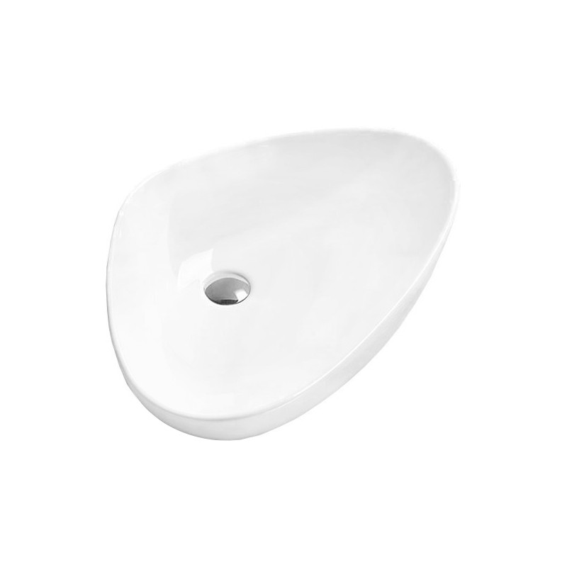 Mexen Bella chiuvetă pe blat 59 x 39 cm, Albă - 21465900
