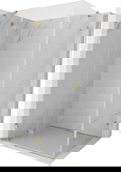 Mexen Lunar cabină de duș cu ușă batantă stânga 90 x 80 cm, transparent, auriu - 834-090-080-50-00-L