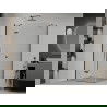 Mexen Roma cabină de duș cu balamale 70 x 120 cm, transparent, Neagră - 854-070-120-70-00