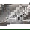 Mexen Lunar T cabină de duș deschisă stânga 130 x 70 cm, transparent, crom - 834T-130-070-01-00-L