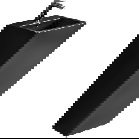 Mexen Liza szabadon álló mosdó 44 x 38 cm, matt fekete - 26154470