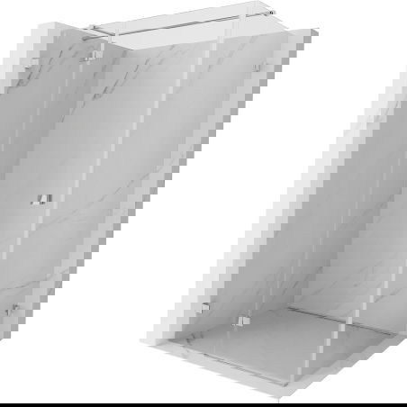 Mexen Lunar T cabină de duș batantă, stânga 135 x 80 cm, transparent, crom - 834T-135-080-01-00-L