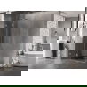 Mexen Lunar T cabină de duș pivotantă stânga 140 x 100 cm, transparent, crom - 834T-140-100-01-00-L