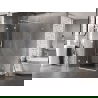 Mexen Lunar T cabină de duș tip balama stânga 120 x 80 cm, transparent, albă - 834T-120-080-20-00-L