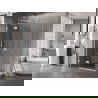 Mexen Lunar T cabină de duș tip balama stânga 120 x 80 cm, transparent, albă - 834T-120-080-20-00-L