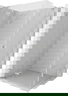 Mexen Lunar L Duo cabină de duș pivotantă stânga 120 x 95 cm, transparent, nichel periat - 834L-120L-095P-97-00