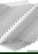 Mexen Lunar L Duo balos zuhanykabin balos bal oldali 120 x 100 cm, átlátszó, kefélt nikkel - 834L-120L-100P-97-00