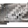 Mexen Lunar T cabină de duș cu deschidere stânga 120 x 90 cm, transparent, alb - 834T-120-090-20-00-L