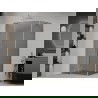 Mexen Roma cabină de duș pivotantă 70 x 100 cm, grafit, crom - 854-070-100-01-40