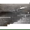Cabină de duș Mexen Lunar T, cu deschidere spre stânga, 115 x 100 cm, transparent, albă - 834T-115-100-20-00-L