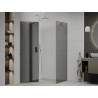 Mexen Roma 90 x 80 cm-es, grafit, króm nyíló zuhanykabin - 854-090-080-01-40
