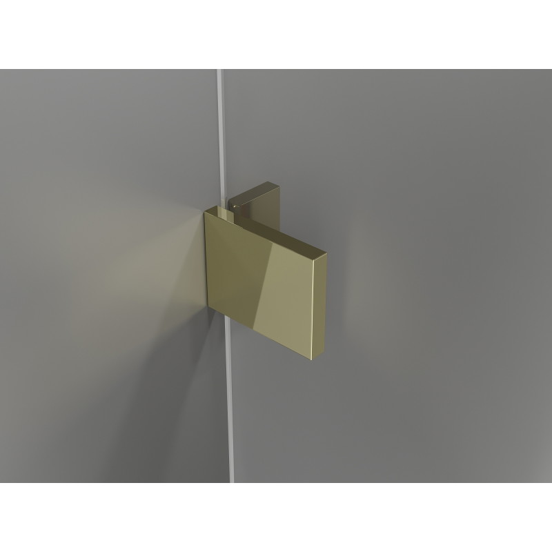 Mexen Lunar T cabină de duș cu ușă batantă stânga 110 x 80 cm, transparentă, aurie - 834T-110-080-50-00-L