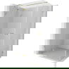 Mexen Lunar T cabină de duș articulată stânga 140 x 100 cm, transparentă, aurie - 834T-140-100-50-00-L