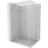 Mexen Lunar T cabină de duș rabatabilă stânga 115 x 80 cm, transparent, auriu periat - 834T-115-080-55-00-L