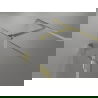 Mexen Lunar T cabină de duș cu deschidere stânga 135 x 80 cm, transparent, auriu periat - 834T-135-080-55-00-L