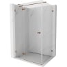 Mexen Lunar T cabină de duș pivotantă stânga 140 x 90 cm, transparent, aur roz - 834T-140-090-60-00-L