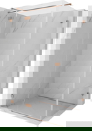 Mexen Lunar T nyíló zuhanykabin balos 130 x 120 cm, átlátszó, kefélt réz - 834T-130-120-65-00-L