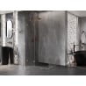 Mexen Lunar T cabina de duș cu ușa rabatabilă stânga 135 x 120 cm, transparent, cupru periat - 834T-135-120-65-00-L