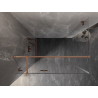 Mexen Lunar T balra nyíló zuhanykabin 135 x 120 cm, átlátszó, csiszolt réz - 834T-135-120-65-00-L