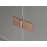 Mexen Lunar T cabina de duș cu ușa rabatabilă stânga 135 x 120 cm, transparent, cupru periat - 834T-135-120-65-00-L