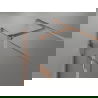 Mexen Lunar T cabină de duș cu ușă pivotantă stânga 135 x 120 cm, transparent, cupru periat - 834T-135-120-65-00-L