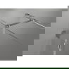 Mexen Lunar T cabină de duș batantă dreapta 140 x 90 cm, transparent, crom - 834T-140-090-01-00-P