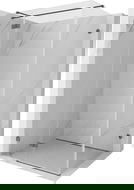 Mexen Lunar T cabină de duș pivotantă stânga 140 x 100 cm, transparentă, gri armă periat - 834T-140-100-66-00-L