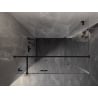 Mexen Lunar T cabină de duș batantă stânga 125 x 80 cm, transparentă, neagră - 834T-125-080-70-00-L