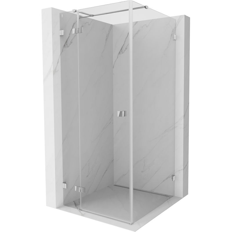 Mexen Lunar T cabină de duș cu ușă batantă stânga 110 x 110 cm, transparent, crom - 834T-110-110-01-00-L