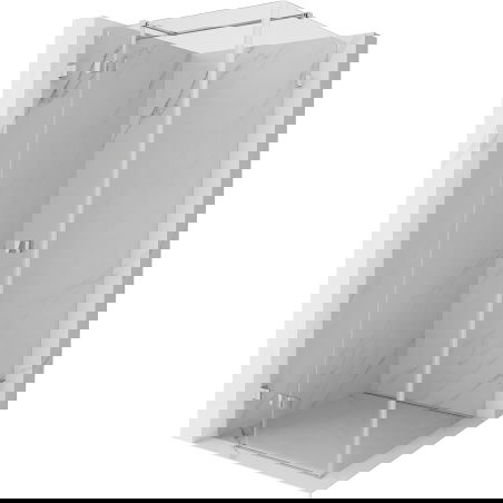 Mexen Lunar T cabină de duș cu ușă batantă stânga 110 x 110 cm, transparent, crom - 834T-110-110-01-00-L