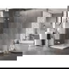 Mexen Lunar T cabină de duș cu ușă batantă stânga 110 x 110 cm, transparent, crom - 834T-110-110-01-00-L