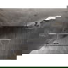 Cabină de duș Mexen Lunar T, rabatabilă pe stânga, 120 x 120 cm, transparentă, crom - 834T-120-120-01-00-L