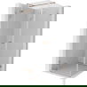 Mexen Lunar T cabină de duș basculantă stânga 120 x 120 cm, transparent, cupru periat - 834T-120-120-65-00-L