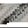 Mexen Roma cabină de duș cu balamale 70 x 100 cm, transparent, Aurie + cadă de duș Flat - 854-070-100-50-00-4010