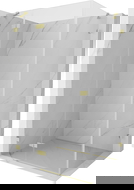 Mexen Lunar zuhanykabin, bal oldali ajtó, 95 x 90 cm, átlátszó, arany szálcsiszolt - 834-095-090-55-00-L