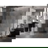 Mexen Lunar T cabină de duș balama stânga 120 x 100 cm, transparentă, metal armat - 834T-120-100-95-00-L