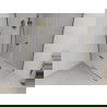 Mexen Roma cabină de duș cu ușă batantă 110 x 70 cm, transparent, auriu + cadă Flat - 854-110-070-50-00-4010