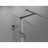 Mexen Lunar T balos zuhanyfülke balra táruló ajtóval 130 x 120 cm, átlátszó, gun metal - 834T-130-120-95-00-L