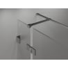 Mexen Lunar T cabina de duș batantă stânga 130 x 120 cm, transparent, gun metal - 834T-130-120-95-00-L