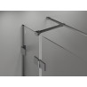 Mexen Lunar T balos zuhanyfülke balra táruló ajtóval 130 x 120 cm, átlátszó, gun metal - 834T-130-120-95-00-L
